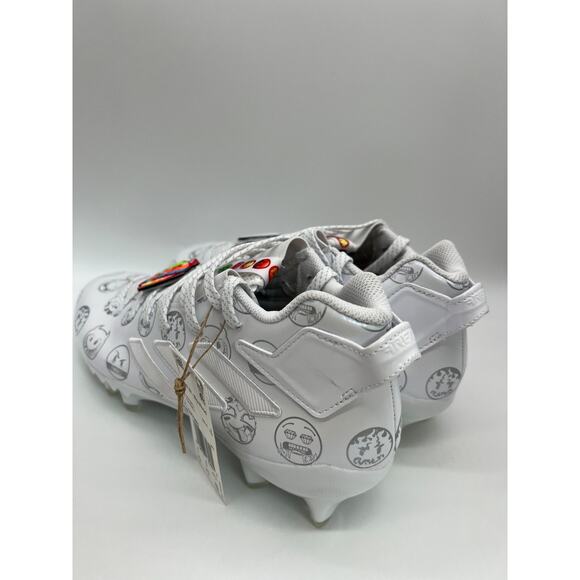 Adidas Freak 22 Big Mood Football Cleats White Silver Emoji GX7983 Size 9.5 New - Picture 8 of 16